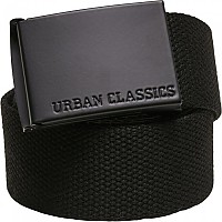 [해외]URBAN CLASSICS 컬러 버클 캔버스 벨트 14138677815 Black