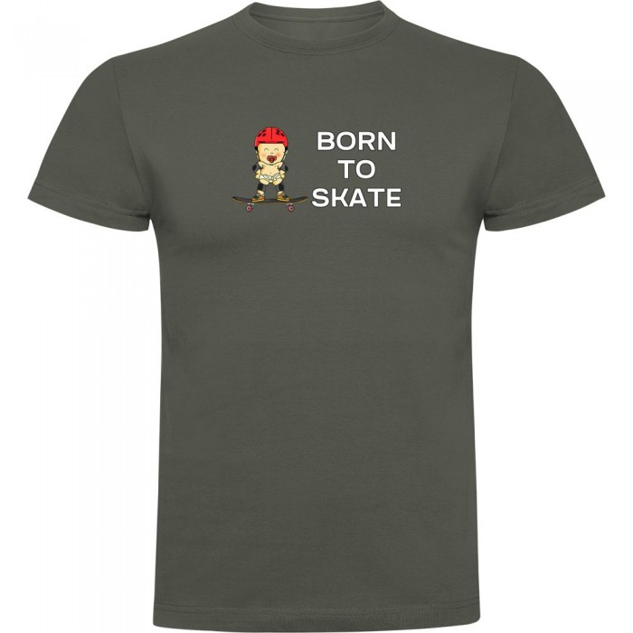 [해외]KRUSKIS Born To Skate 반팔 티셔츠 14139291782 Dark Army Green