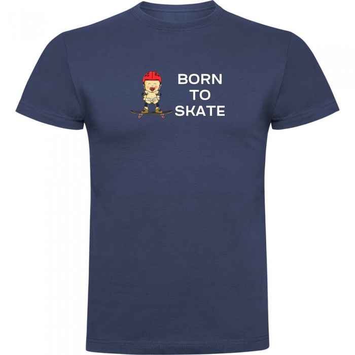 [해외]KRUSKIS Born To Skate 반팔 티셔츠 14139291784 Denim Blue
