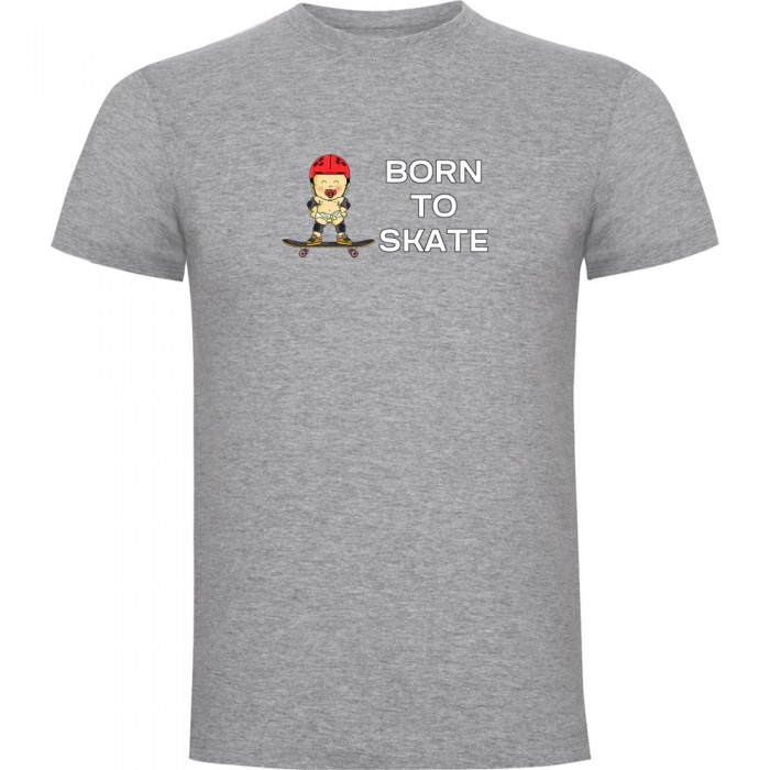 [해외]KRUSKIS Born To Skate 반팔 티셔츠 14139291785 Heather Grey