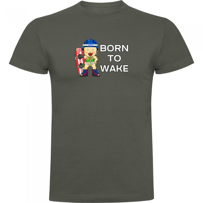 [해외]KRUSKIS Born To Wake 반팔 티셔츠 14139291818 Dark Army Green