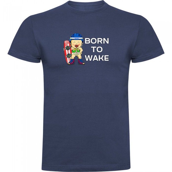 [해외]KRUSKIS Born To Wake 반팔 티셔츠 14139291820 Denim Blue