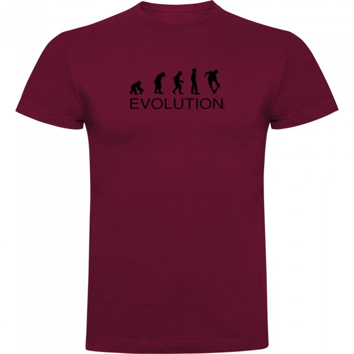 [해외]KRUSKIS 반팔 티셔츠 Evolution Skate 14139292051 Dark Red