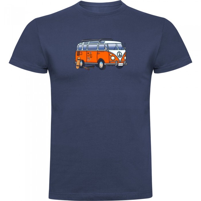[해외]KRUSKIS Hippie Van Skate 반팔 티셔츠 14139292316 Denim Blue