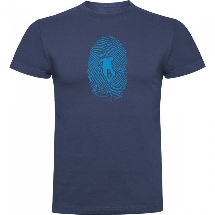 [해외]KRUSKIS 반팔 티셔츠 Skateboarder Fingerprint 14139292912 Denim Blue