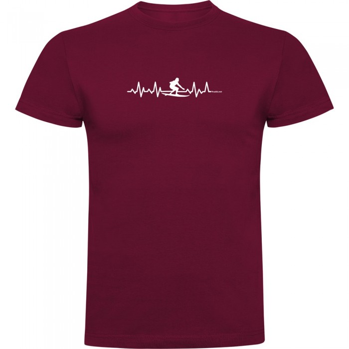 [해외]KRUSKIS Surf Heartbeat 반팔 티셔츠 14139293135 Dark Red