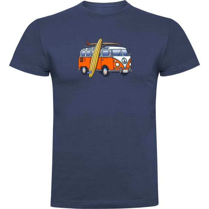 [해외]KRUSKIS 반팔 티셔츠 Surf Hippie Van Surf 14139293140 Denim Blue
