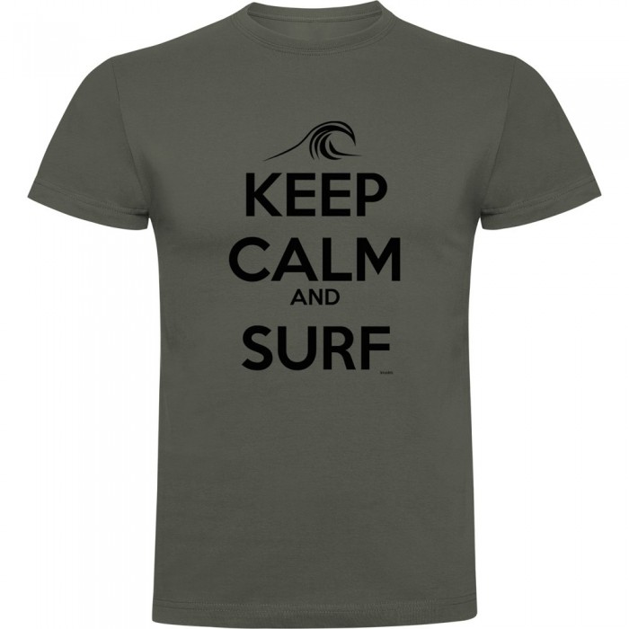 [해외]KRUSKIS 반팔 티셔츠 Surf Keep Calm And Surf 14139293142 Dark Army Green