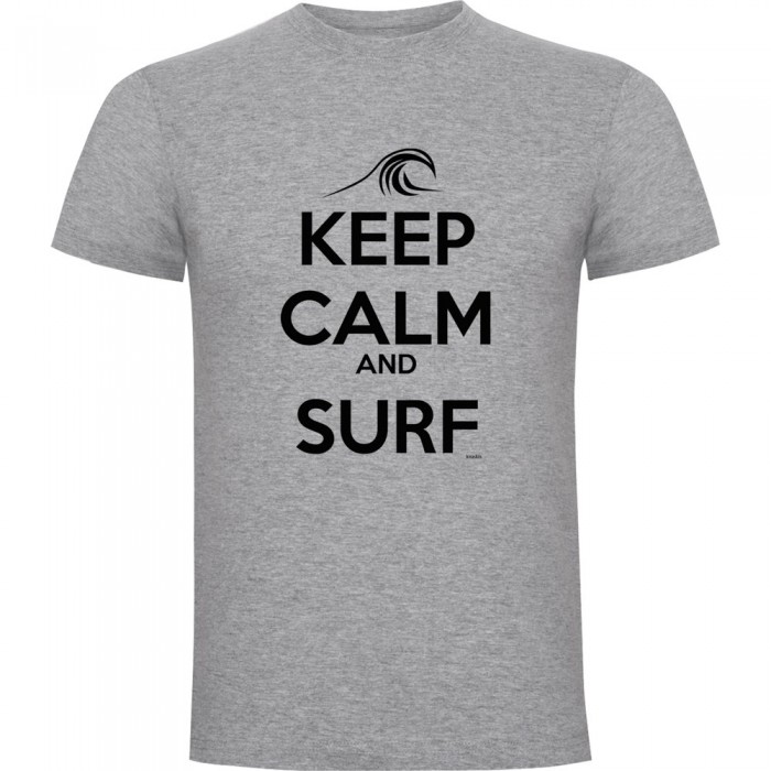 [해외]KRUSKIS 반팔 티셔츠 Surf Keep Calm And Surf 14139293145 Heather Grey