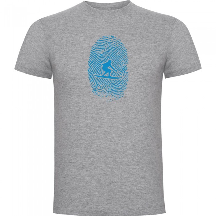 [해외]KRUSKIS Surfer Fingerprint 반팔 티셔츠 14139293157 Heather Grey