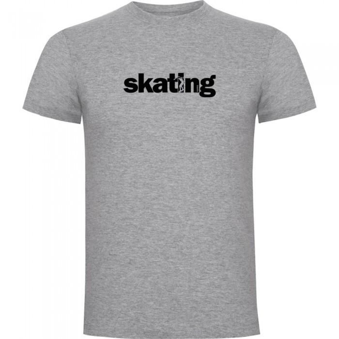 [해외]KRUSKIS 반팔 티셔츠 Word Skating 14139293305 Heather Grey