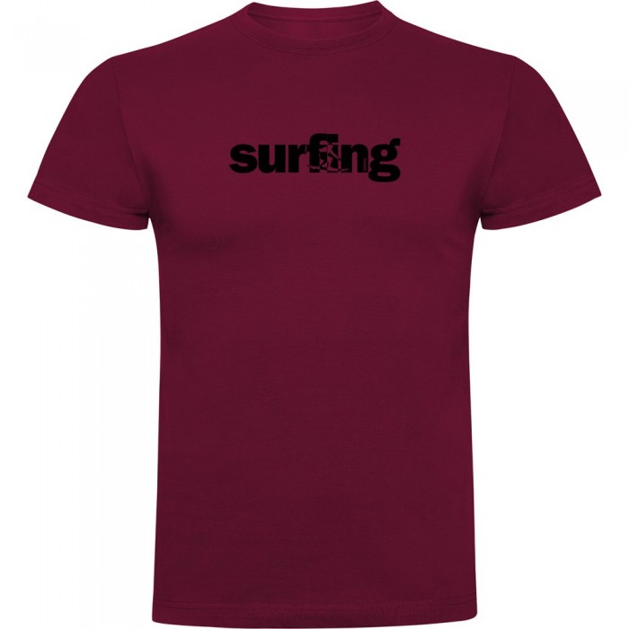 [해외]KRUSKIS Word Surfing 반팔 티셔츠 14139293319 Dark Red