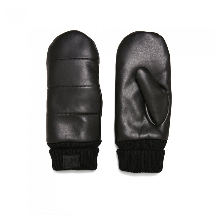 [해외]URBAN CLASSICS 장갑 Puffer Imitation Leather 138588559 Black