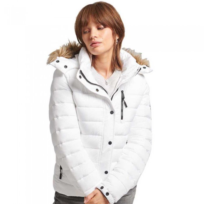 [해외]슈퍼드라이 재킷 Classic Faux Fur Fuji 139029599 White