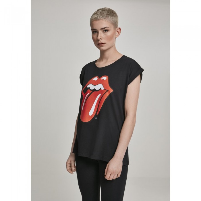 [해외]URBAN CLASSICS Rolling Stones Tongue 반팔 티셔츠 138452933 Black