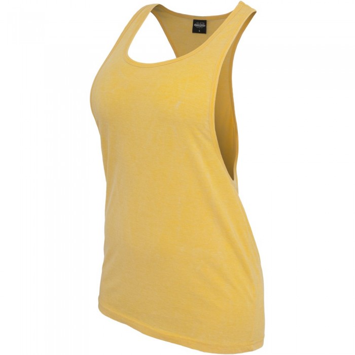[해외]URBAN CLASSICS Loose Burnout 민소매 티셔츠 138453019 Yellow