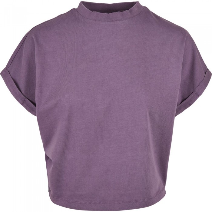 [해외]URBAN CLASSICS 숏 Pigment Dye D?coup? 반팔 티셔츠 138556965 Purple