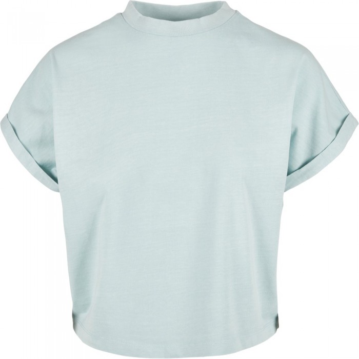 [해외]URBAN CLASSICS 숏 Pigment Dye D?coup? Big 반팔 티셔츠 138557059 Blue