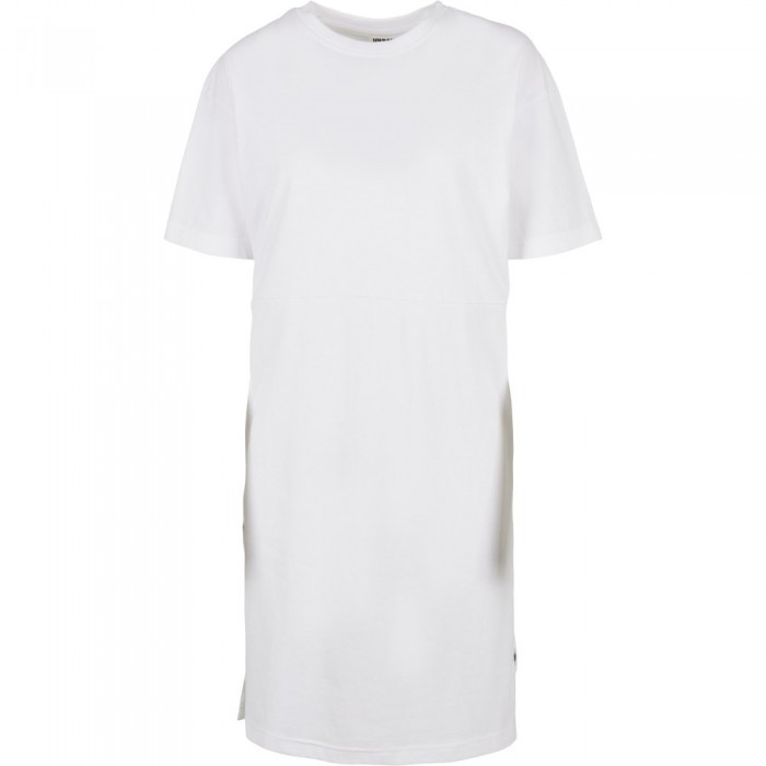 [해외]URBAN CLASSICS Dress Organic Oversized Slit Big 반팔 티셔츠 138557079 White