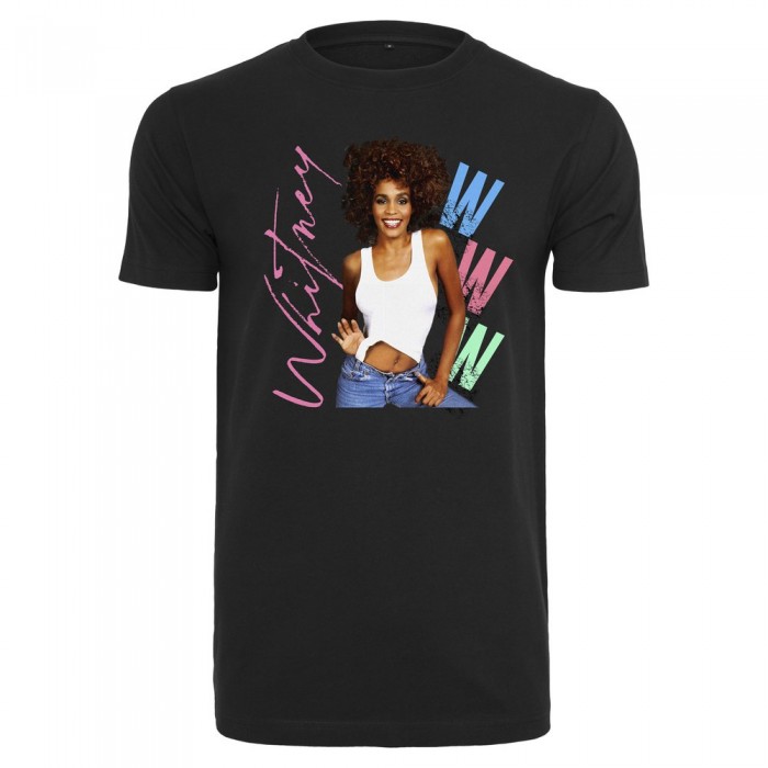 [해외]URBAN CLASSICS Ladies Whitney Houston Www 티셔츠 138557113 Black