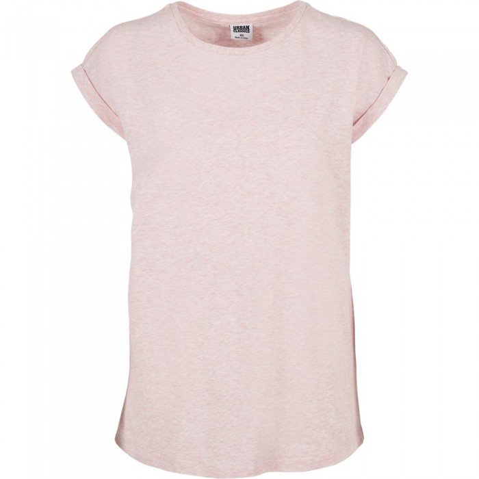 [해외]URBAN CLASSICS Color Melange Extended Shoulder 반팔 티셔츠 138904513 Pink