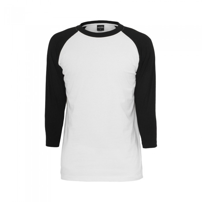 [해외]URBAN CLASSICS 티셔츠 계약 3/4 소매 라글란 138453427 White / Black
