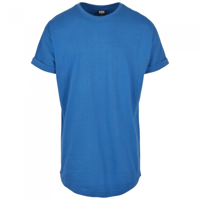 [해외]URBAN CLASSICS 롱 Shaped Turnup Tee 티셔츠 138519075 Blue