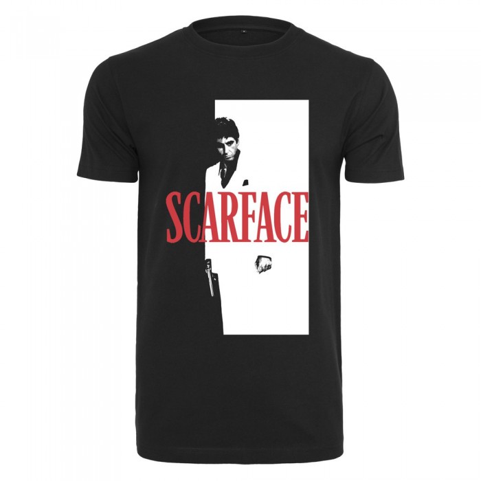 [해외]URBAN CLASSICS Scarface 로고 반팔 티셔츠 138558619 Black