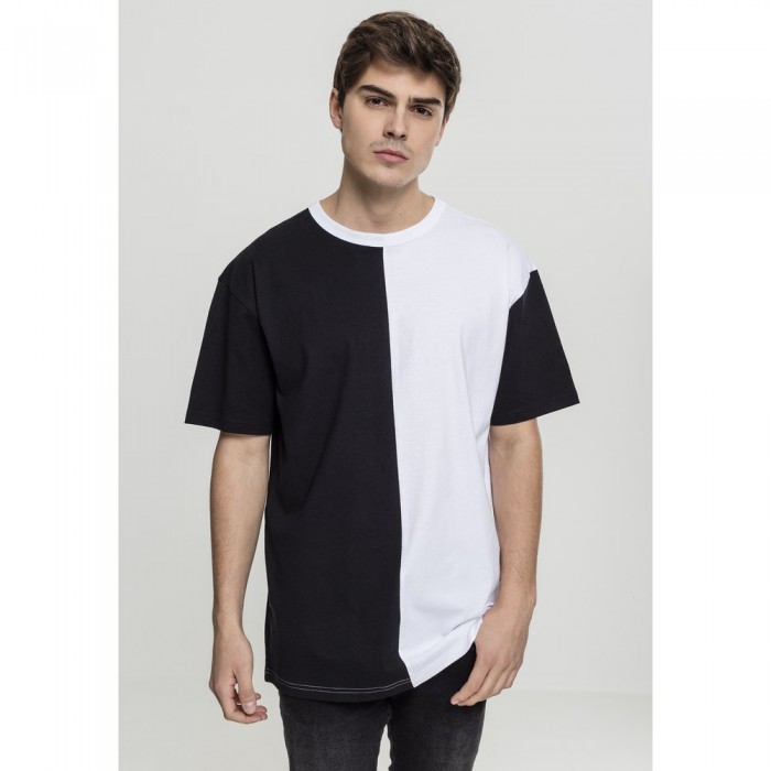 [해외]URBAN CLASSICS Oversized Harlequin 티셔츠 138558670 Black / White