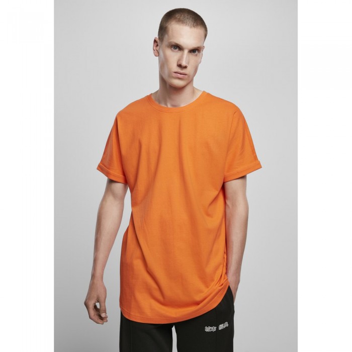 [해외]URBAN CLASSICS 긴팔 롤업 티셔츠 138610432 Orange