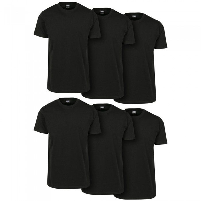 [해외]URBAN CLASSICS 티셔츠 베이직 6-Pa Gt 138559509 Black / Black