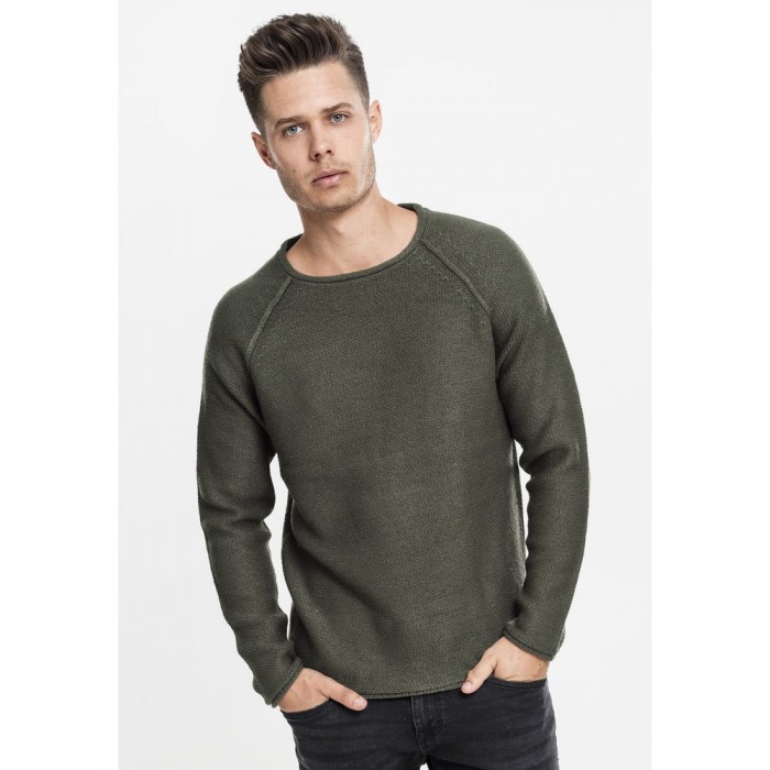 [해외]URBAN CLASSICS Raglan 와이드ne 스웨터 티셔츠 138559576 Olive