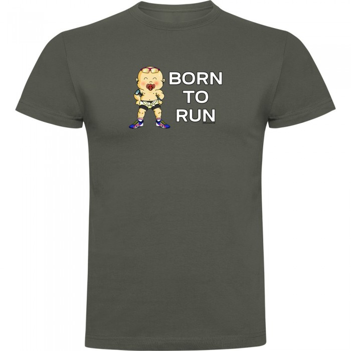 [해외]KRUSKIS Born To Run 반팔 티셔츠 6139291778 Dark Army Green