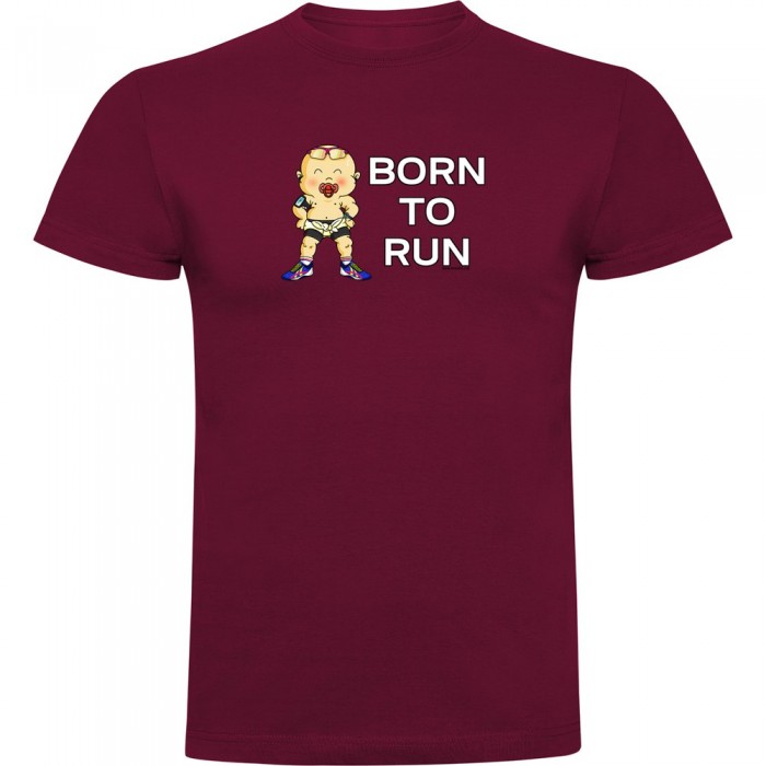 [해외]KRUSKIS Born To Run 반팔 티셔츠 6139291779 Dark Red