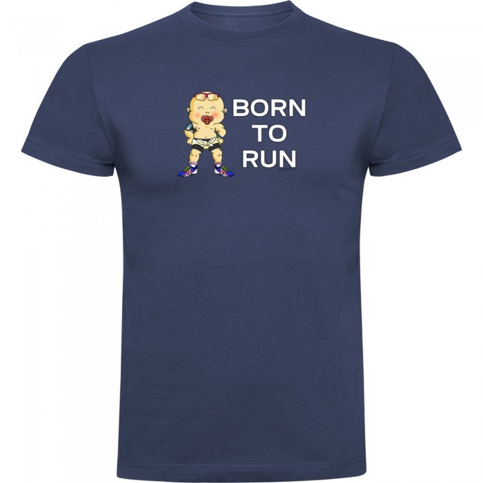[해외]KRUSKIS Born To Run 반팔 티셔츠 6139291780 Denim Blue