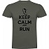 [해외]KRUSKIS Keep Calm And Run 반팔 티셔츠 6139292446 Dark Army Green