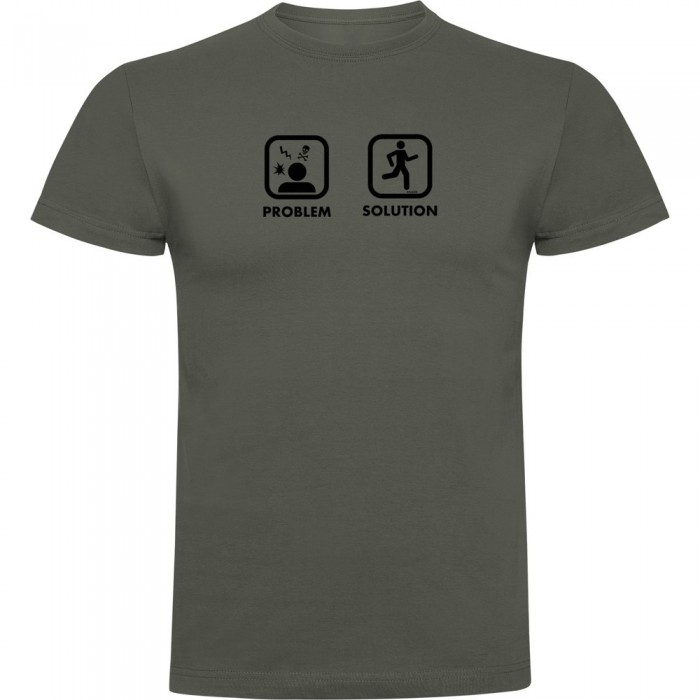 [해외]KRUSKIS 프로blem 솔루션 Run 반팔 티셔츠 6139292678 Dark Army Green