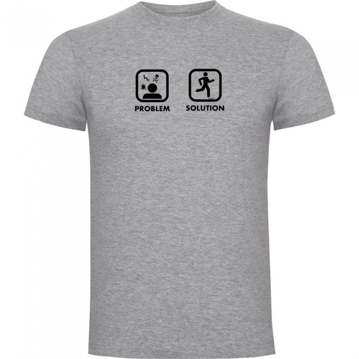 [해외]KRUSKIS 프로blem 솔루션 Run 반팔 티셔츠 6139292681 Heather Grey