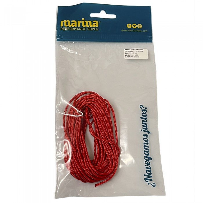 [해외]MARINA PERFORMANCE ROPES 로프 Marina Dyneema Color 5 m 10139175267 Red