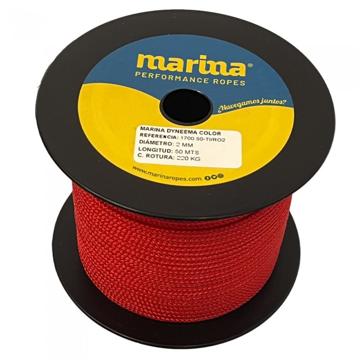 [해외]MARINA PERFORMANCE ROPES 로프 Marina Dyneema Color 50 m 10139175275 Red