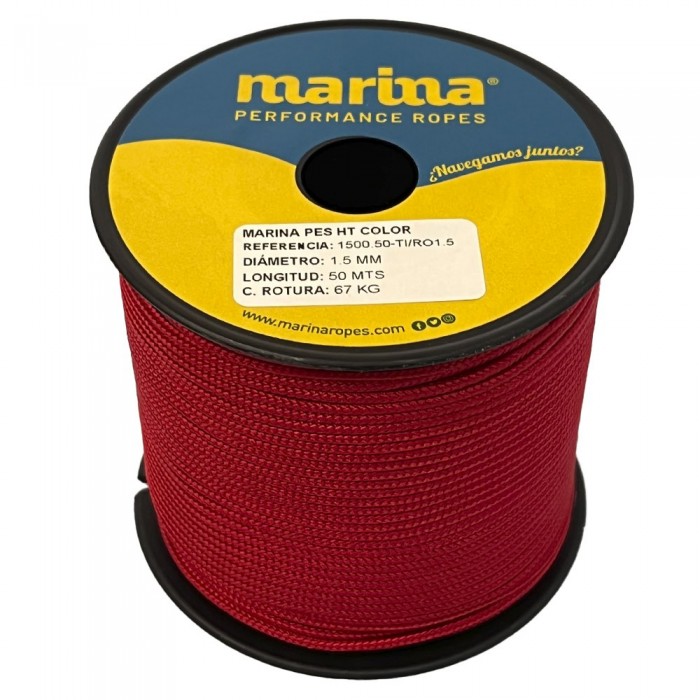 [해외]MARINA PERFORMANCE ROPES 이중 꼰 로프 Marina Pes HT Color 50 m 10139175312 Red