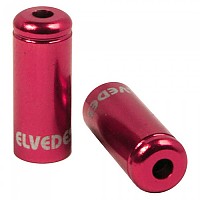 [해외]ELVEDES 알루미늄 브레이크 실드 페룰 Ø5.0 mm 10 단위 1138694391 Red