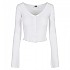 [해외]URBAN CLASSICS 카디건 큰 Cropped Rib 138514478 White