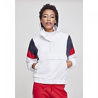 [해외]URBAN CLASSICS 3톤 패딩 파카 138517586 White / Navy Blue / Red