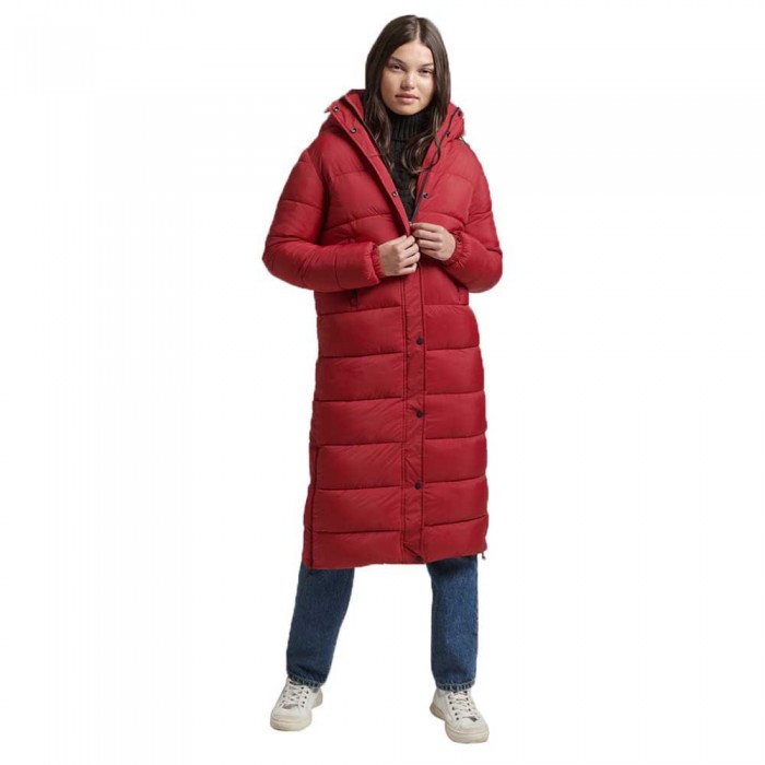[해외]슈퍼드라이 재킷 Vintage Hooded 미드 레이어 롱 139311920 Red