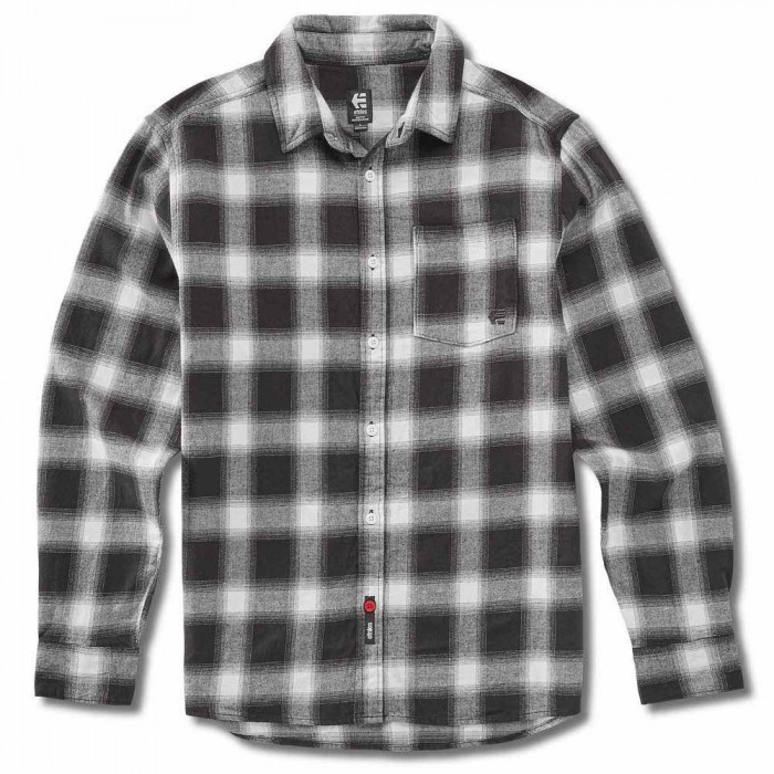 [해외]에트니스 Doomed Flannel Long Sleeve Shirt 14139242070 Black / White