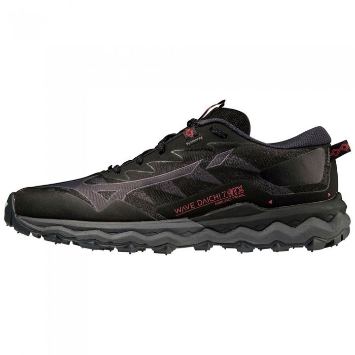 [해외]미즈노 Wave Daichi 7 Goretex Trail Running Shoes 6138643194 Black / IronG / Garnetose