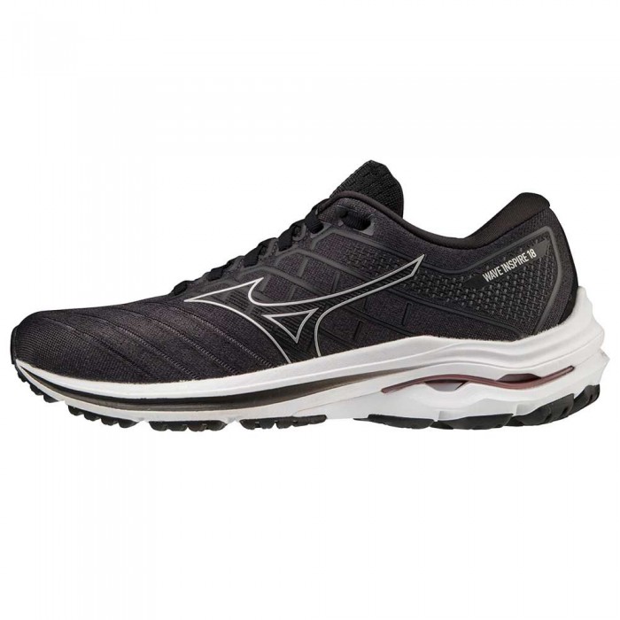 [해외]미즈노 Wave Inspire 18 Running Shoes 6138858818 Black / Silver / Ebony