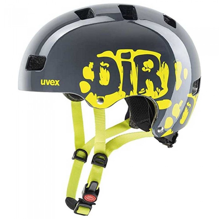 [해외]우벡스 Kid 3 주니어 헬멧 1139220133 Dirtybike Grey / Lime