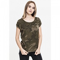 [해외]URBAN CLASSICS Ba Shaped Big 반팔 티셔츠 138556539 Camouflage Green